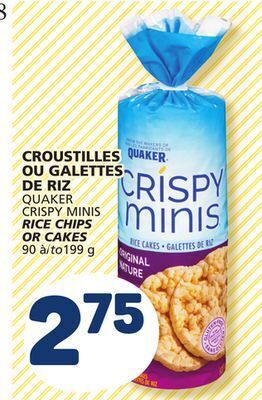 Marché Bonichoix Quaker crispy minis rice chips or cakes offer