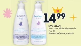 Brunet Live clean soins pour bébés sélectionnés offer