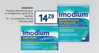 Brunet Imodium produits sélectionnés pour le soulagement rapide de la diarrhée offer