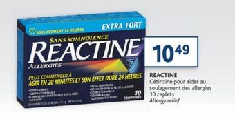 Brunet Reactine cétirizine pour aider au soulagement des allergies offer