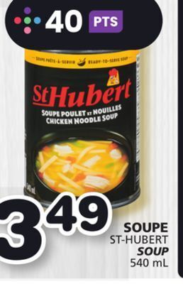 Marches Tradition St-hubert soup offer
