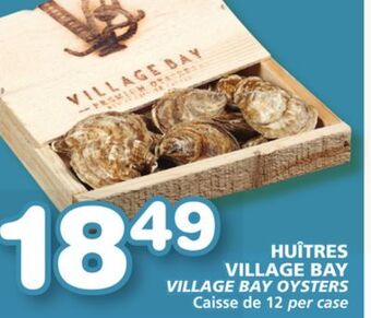 Marches Tradition Village bay oysters offer