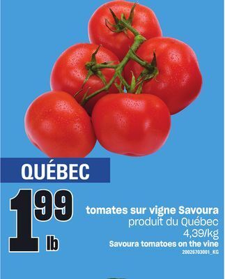 Provigo Tomates sur vigne savoura offer