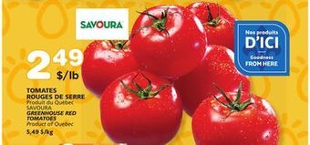 Marches Tradition Greenhouse red tomatoes offer