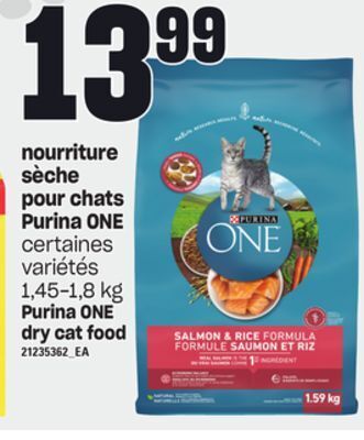Provigo Nourriture sèche pour chats purina one, 1,45-1,8 kg offer