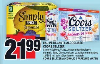 Super C Eau pétillante alcoolisée coors seltzer | coors seltzer alcoholic sparkling water offer