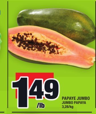 Super C Papaye jumbo | jumbo papaya offer