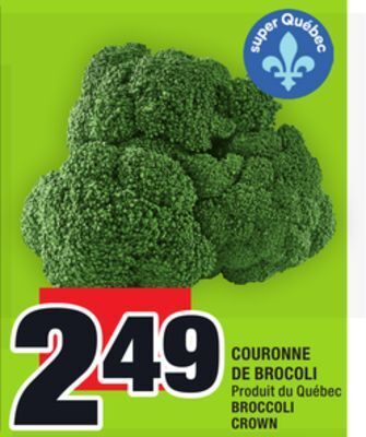 Super C Couronne de brocoli | broccoli crown offer