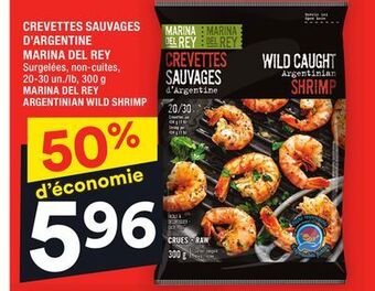 Super C Crevettes sauvages d'argentine marina del rey | marina del rey argentinian wild shrimp offer
