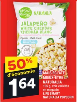 Super C Maïs éclaté mieux-être naturalia | life smart naturalia popcorn offer