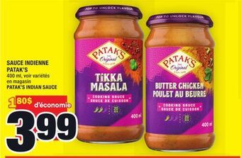 Super C Sauce indienne patak's offer