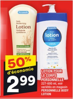 Super C Lotion pour le corps personnelle | personnelle body lotion offer