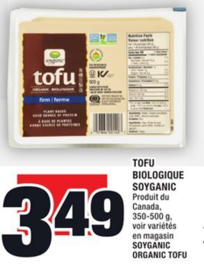 Super C Tofu biologique soyganic | soyganic organic tofu offer