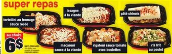 Super C Mets préparés | prepared meals offer