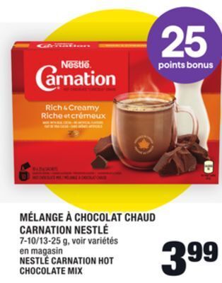 Super C Mélange à chocolat chaud carnation nestlé | nestlé carnation hot chocolate mix offer