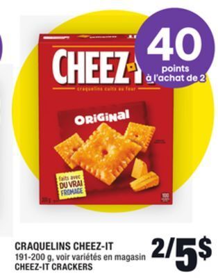 Super C Craquelins cheez-it | cheez-it crackers offer