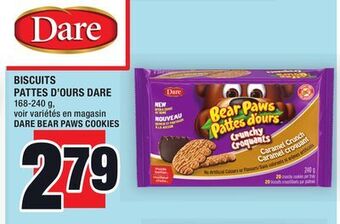 Super C Biscuits pattes d'ours dare | dare bear paws cookies offer