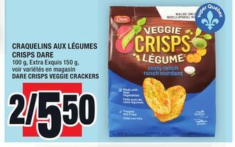 Super C Craquelins aux légumes crisps dare | dare crisps veggie crackers offer