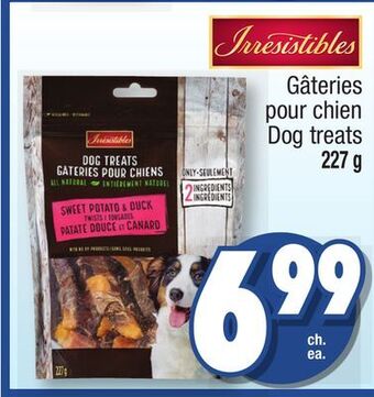 Jean Coutu Irresistibles dog treats offer