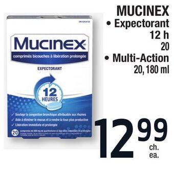 Jean Coutu Mucinex expectorant 12 h, multi-action offer