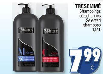 Jean Coutu Tresemmé selected shampoos offer