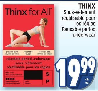 Jean Coutu Thinx reusable period underwear offer