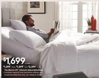 Dormez Vous The bloom lift lifestyle adjustable base offer