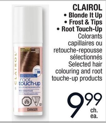 Jean Coutu Clairol selected hair colouring and root touche-up products offer
