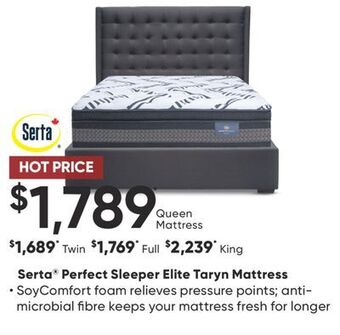 Dormez Vous Serta perfect sleeper elite taryn mattress offer