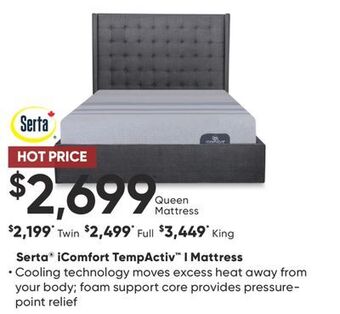 Dormez Vous Serta icomfort tempactiv i mattress offer