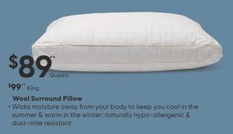 Dormez Vous Wool surround pillow offer