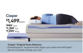 Dormez Vous Casper original foam mattress offer