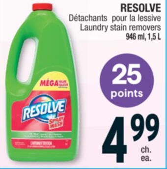 Jean Coutu Resolve laundry stain removers offer