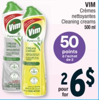 Jean Coutu Vim cleaning creams offer