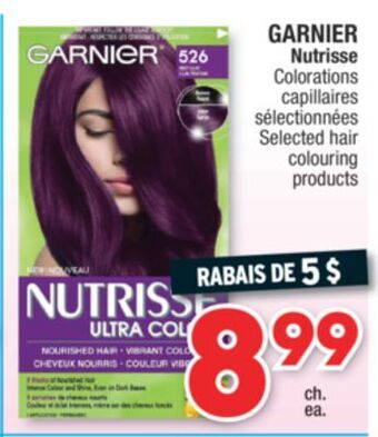 Jean Coutu Garnier nutrisse selected hair colouring products offer