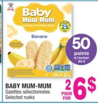 Jean Coutu Baby mum-mum selected rusks offer