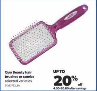 Real Canadian Superstore Quo Beauty hair brushes or combs offer