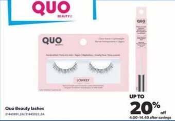 Real Canadian Superstore Quo Beauty lashes offer