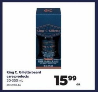 Real Canadian Superstore King C. Gillette beard care products offer