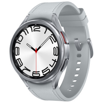 Best Buy Samsung galaxy watch6 classic (gps) 47mm smartwatch with heart rate monitor - silver offer