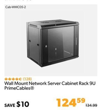 Shopper+ Wall mount network server cabinet rack 9u primecables offer