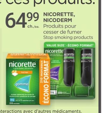 Proxim Nicorette, nicoderm offer