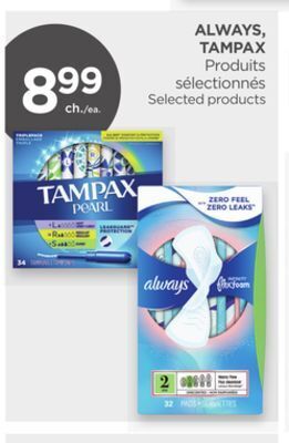 Proxim Always, tampax offer