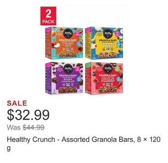 Costco Healthy crunch - assorted granola bars, 8 × 120 g offer