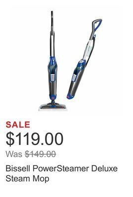 Costco Bissell powersteamer deluxe steam mop offer