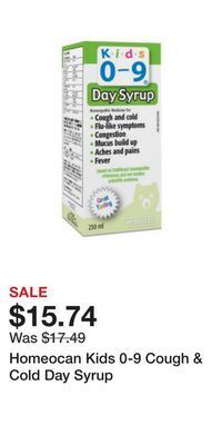 Well Homeocan kids 0-9 cough & cold day syrup offer