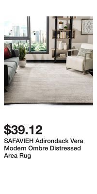 Bed Bath & Beyond Safavieh adirondack vera modern ombre distressed area rug offer