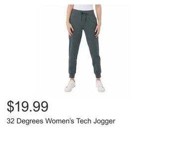 Costco 32 degrees women's tech jogger offer