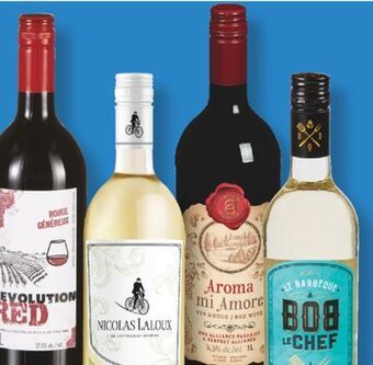 Marché Richelieu Vin rouge, blanc ou rosé | red, white or rosé wine offer