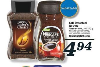Marché Richelieu Café instantané nescafé | nescafé instant coffee offer